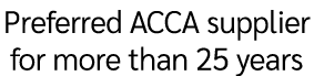 Preferred ACCA supplier for more than 25 years
